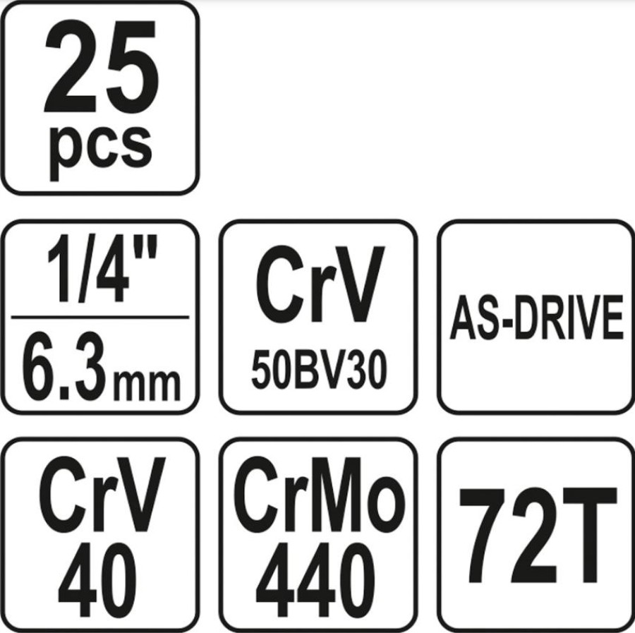 YATO key set 14461