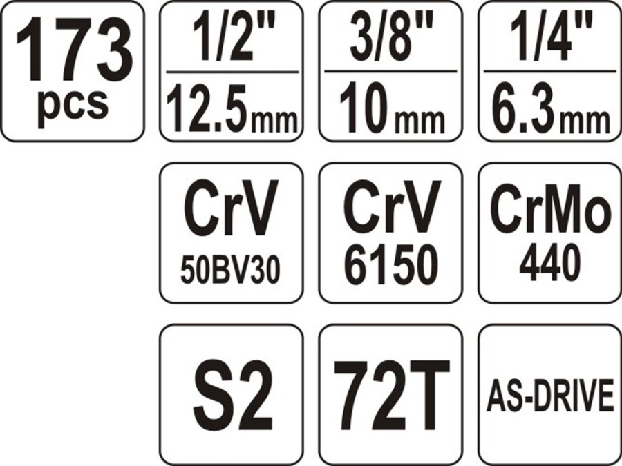 YATO key set 38931